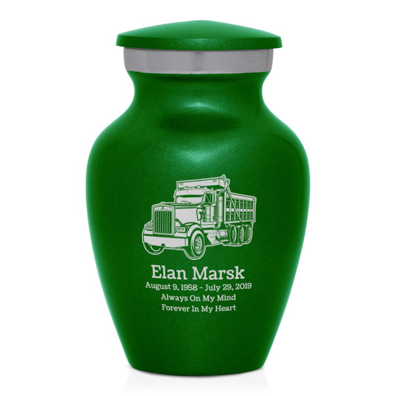 Dumptruck II Keepsake Urn - Shamrock Green