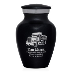 Dumptruck II Keepsake Urn - Jet Black