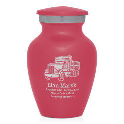 Dumptruck II Keepsake Urn - Rose Pink