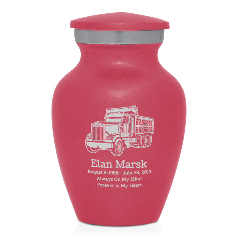 Dumptruck II Keepsake Urn - Rose Pink