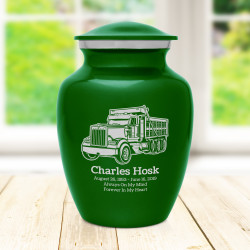 Dumptruck II Sharing Urn - Shamrock Green