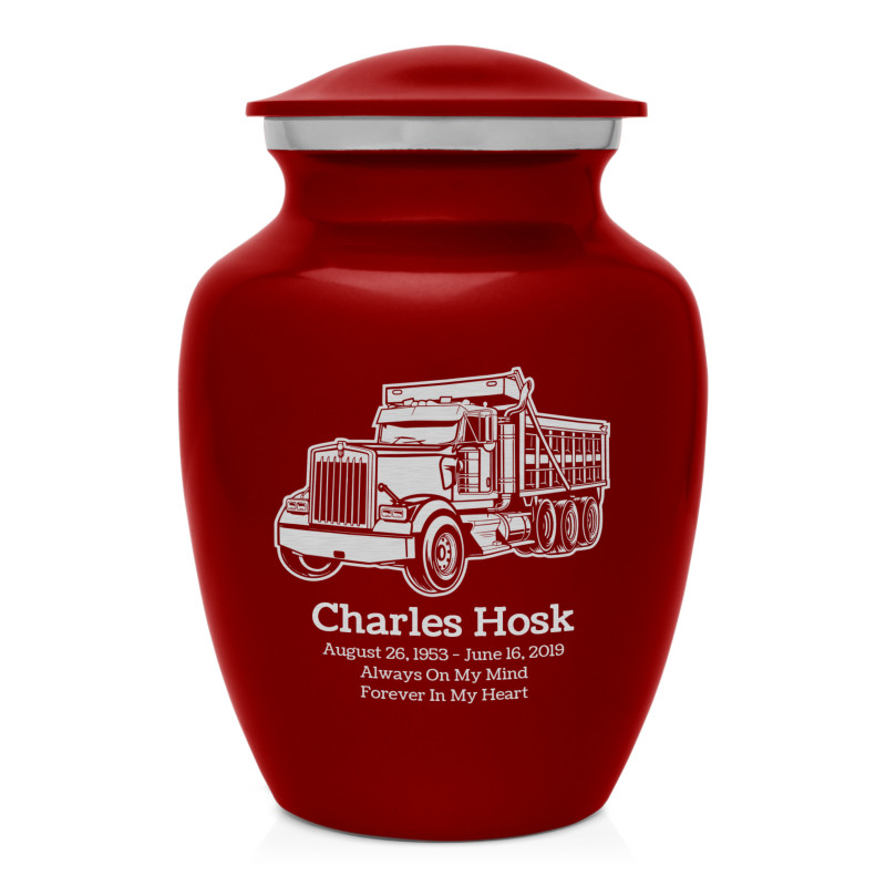 Dumptruck II Sharing Urn - Ruby Red