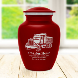 Dumptruck II Sharing Urn - Ruby Red