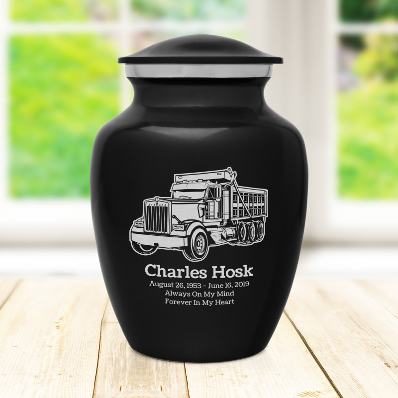 Dumptruck II Sharing Urn - Jet Black