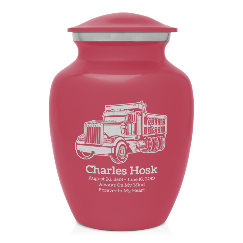 Dumptruck II Sharing Urn - Rose Pink