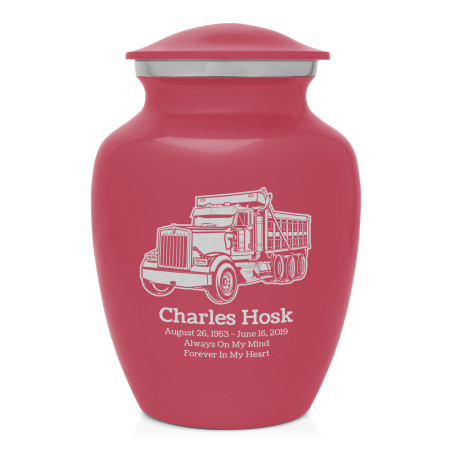 Dumptruck II Sharing Urn - Rose Pink