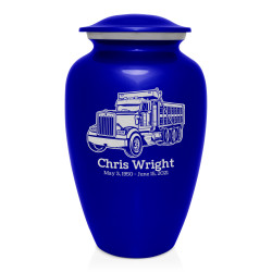 Dumptruck II Cremation Urn - Midnight Blue