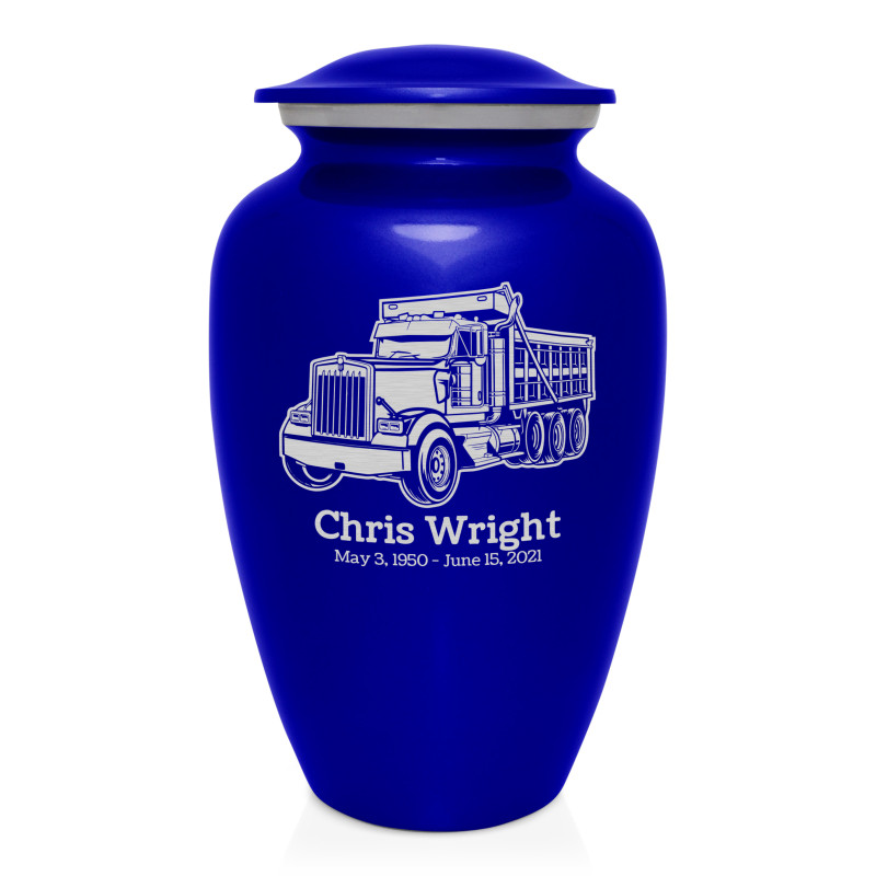 Dumptruck II Cremation Urn - Midnight Blue
