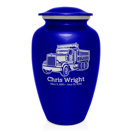 Dumptruck II Cremation Urn - Midnight Blue