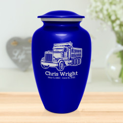 Dumptruck II Cremation Urn - Midnight Blue