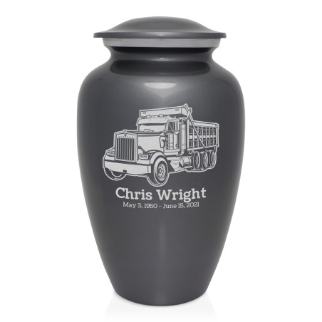 Dumptruck II Cremation Urn - Gunmetal Gray