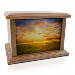 Sunset Cremation Urn - Prestige Walnut