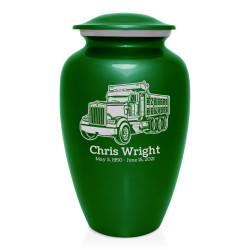 Dumptruck II Cremation Urn - Shamrock Green