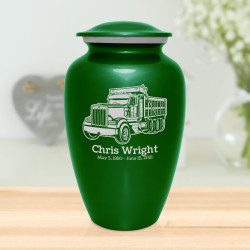 Dumptruck II Cremation Urn - Shamrock Green