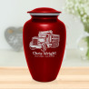 Dumptruck II Cremation Urn - Ruby Red