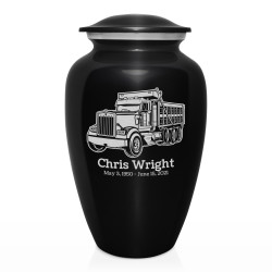 Dumptruck II Cremation Urn - Jet Black
