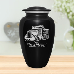 Dumptruck II Cremation Urn - Jet Black