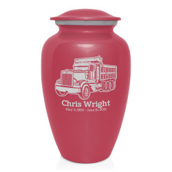 Dumptruck II Cremation Urn - Rose Pink