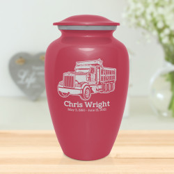 Dumptruck II Cremation Urn - Rose Pink
