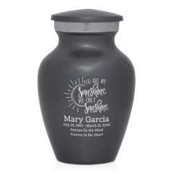 You Are My Sunshine Keepsake Urn - Gunmetal Gray