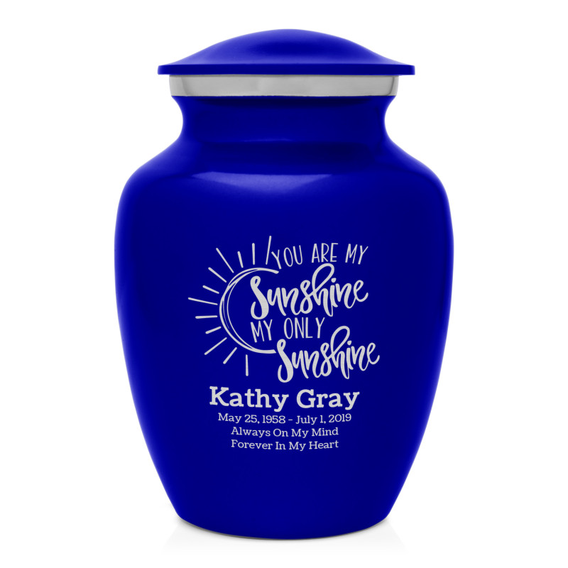 You Are My Sunshine Sharing Urn - Midnight Blue