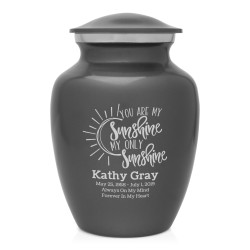 You Are My Sunshine Sharing Urn - Gunmetal Gray