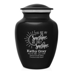 You Are My Sunshine Sharing Urn - Jet Black