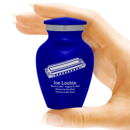 Harmonica Keepsake Urn - Midnight Blue