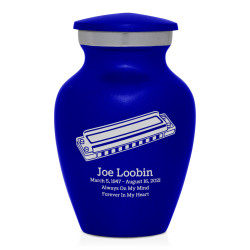 Harmonica Keepsake Urn - Midnight Blue