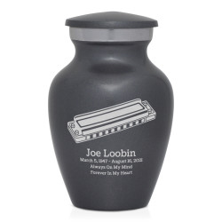 Harmonica Keepsake Urn - Gunmetal Gray