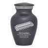 Harmonica Keepsake Urn - Gunmetal Gray