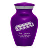 Harmonica Keepsake Urn - Purple Luster