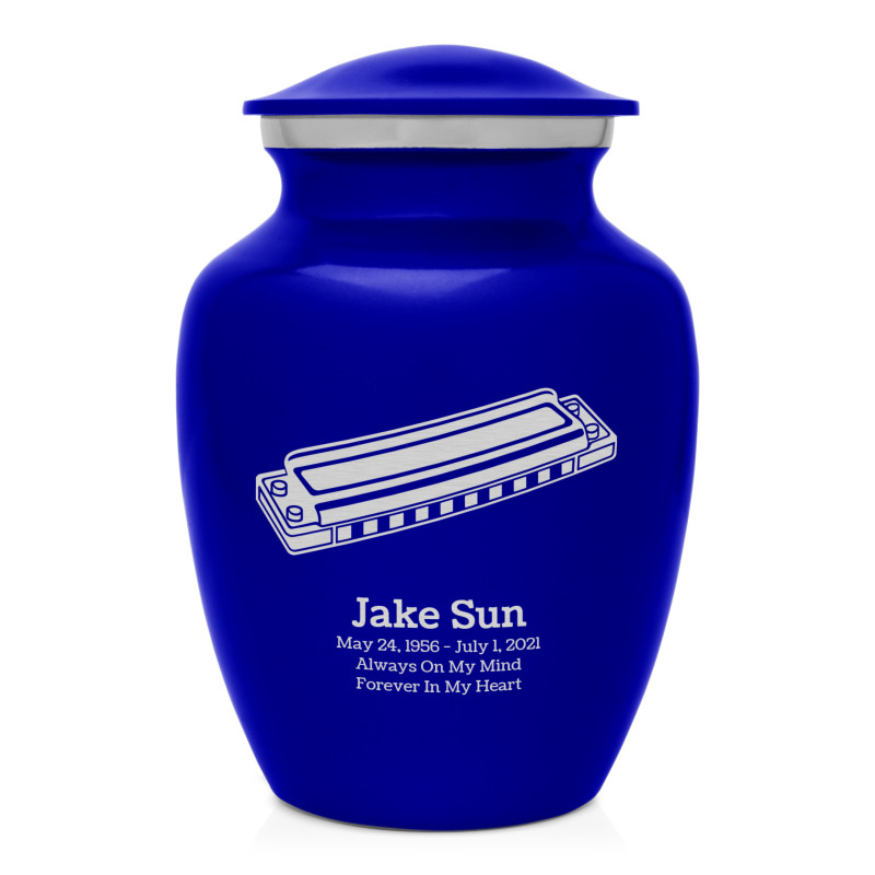 Harmonica Sharing Urn - Midnight Blue