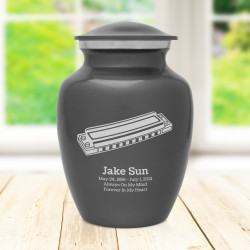 Harmonica Sharing Urn - Gunmetal Gray