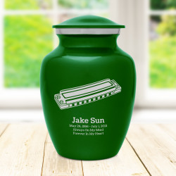 Harmonica Sharing Urn - Shamrock Green