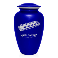 Harmonica Cremation Urn - Midnight Blue
