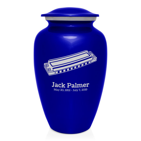 Harmonica Cremation Urn - Midnight Blue