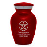 Pentagram Keepsake Urn - Ruby Red
