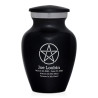 Pentagram Keepsake Urn - Jet Black