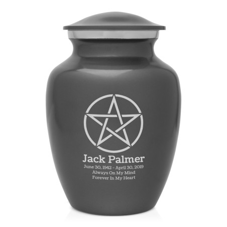 Pentagram Sharing Urn - Gunmetal Gray