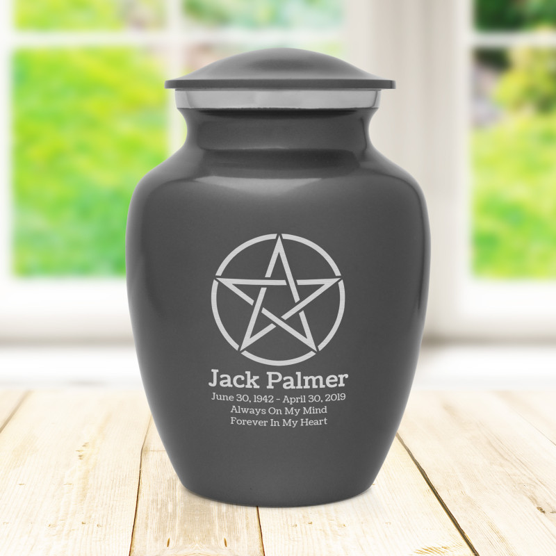 Pentagram Sharing Urn - Gunmetal Gray