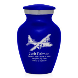 C130 Plane Keepsake Urn - Midnight Blue