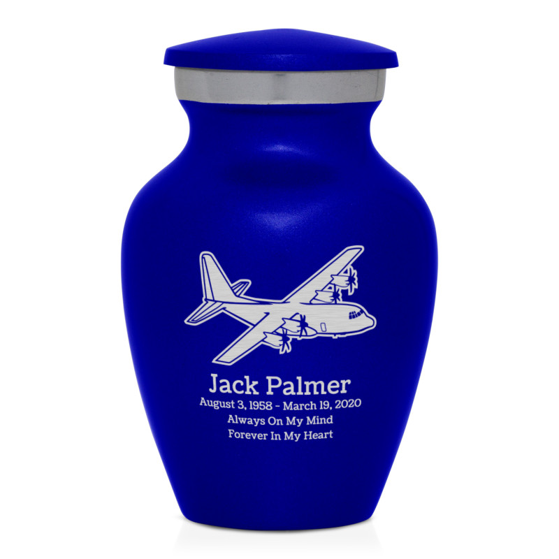 C130 Plane Keepsake Urn - Midnight Blue
