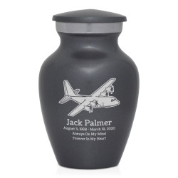 C130 Plane Keepsake Urn - Gunmetal Gray