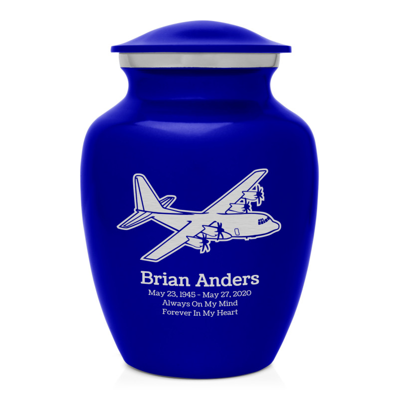 C130 Plane Sharing Urn - Midnight Blue