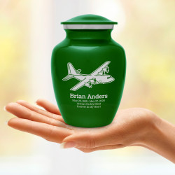 C130 Plane Sharing Urn - Shamrock Green