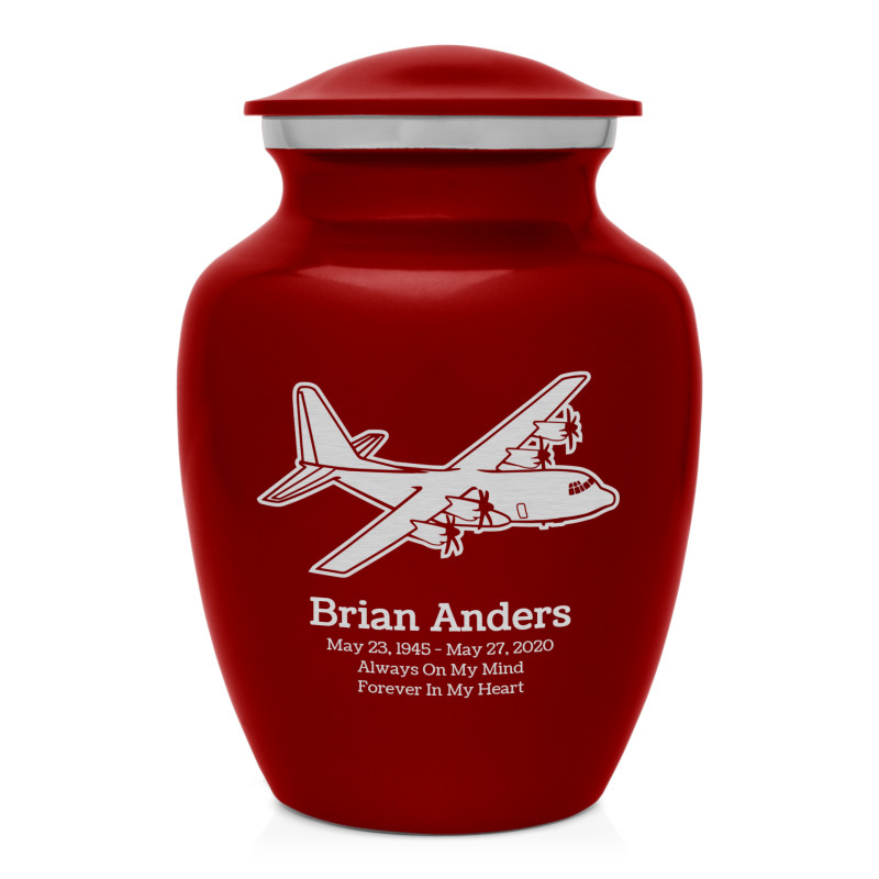 C130 Plane Sharing Urn - Ruby Red