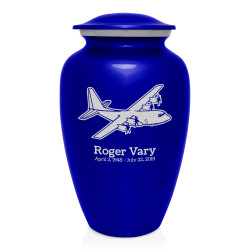 C130 Plane Cremation Urn - Midnight Blue