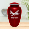 C130 Plane Cremation Urn - Ruby Red
