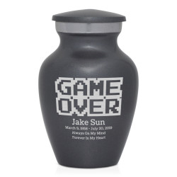 Game Over Keepsake Urn - Gunmetal Gray